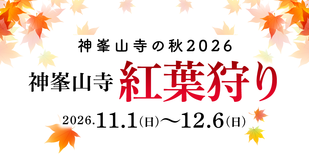 神峯山寺の秋2026